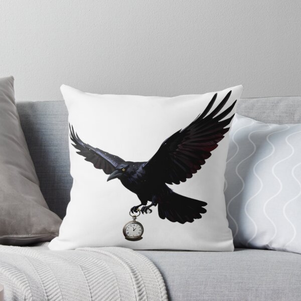 Item preview, Gothic Phantom Crow Flying Pocket Watch designed and sold by IllumeInk.