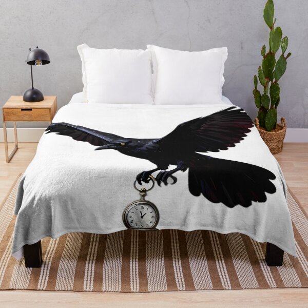 Item preview, Gothic Phantom Crow Flying Pocket Watch designed and sold by IllumeInk.
