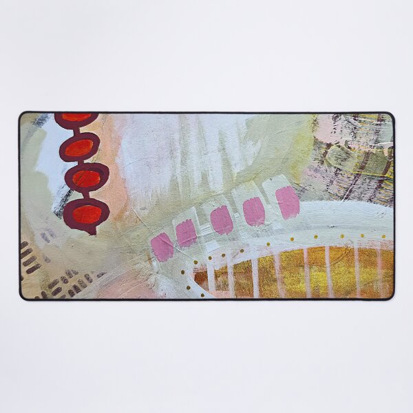 Item preview, Earthy Abstract in Coral, Pink, Beige and Gold - Breath Beneath the Colours designed and sold by NathalieLeRiche.