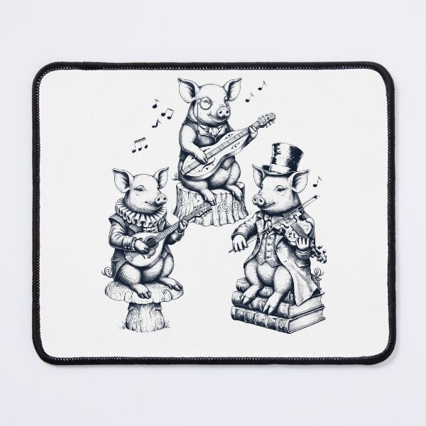 Item preview, Vintage Pig Music Instrument Animal Lover designed and sold by dian-rody-crest.
