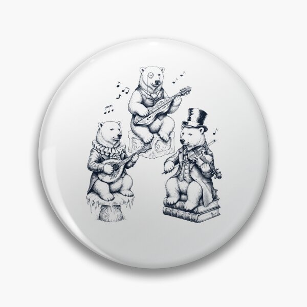 Item preview, Vintage Polar Bear Music Instrument Animal Lover designed and sold by dian-rody-crest.