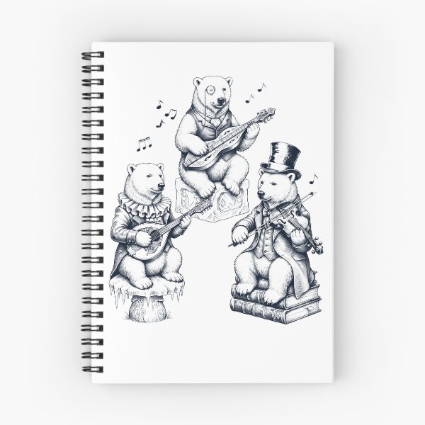 Item preview, Vintage Polar Bear Music Instrument Animal Lover designed and sold by dian-rody-crest.