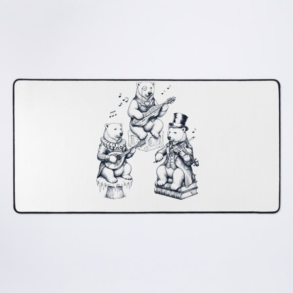 Item preview, Vintage Polar Bear Music Instrument Animal Lover designed and sold by dian-rody-crest.