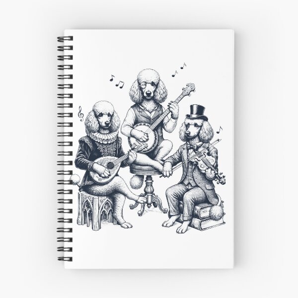 Item preview, Vintage Poodle Music Instrument Dog Lover designed and sold by dian-rody-crest.