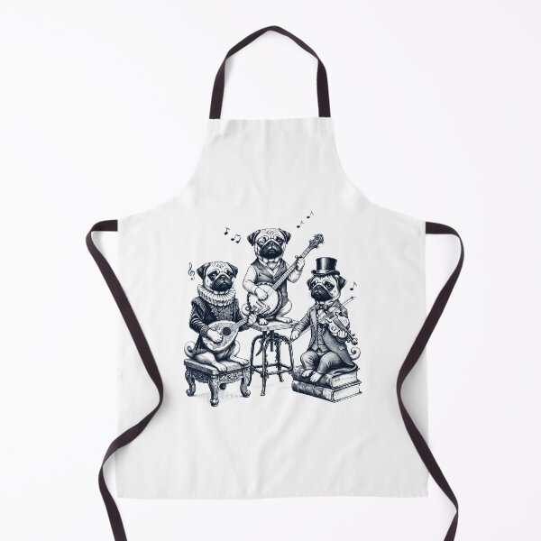 Item preview, Vintage Pug Music Instrument Dog Lover designed and sold by dian-rody-crest.