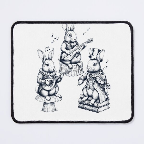 Item preview, Vintage Rabbit Music Instrument Animal Lover designed and sold by dian-rody-crest.