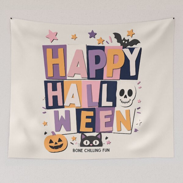 Item preview, Happy Halloween - Bone chilling Fun designed and sold by Toufittery.