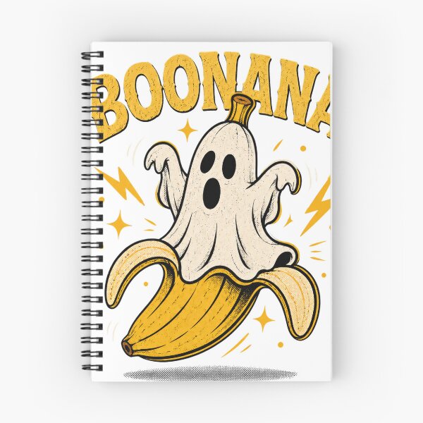 Item preview, Boonana Funny Ghost Banana Retro Halloween Pun Spooky Cute designed and sold by DYAFLK.