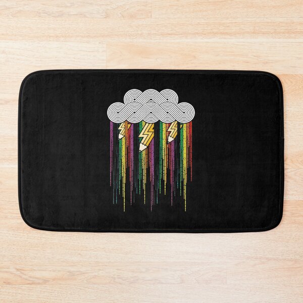Item preview, Creative Cloud Pencil Lightning Rainbow Rain Art designed and sold by sotospor.