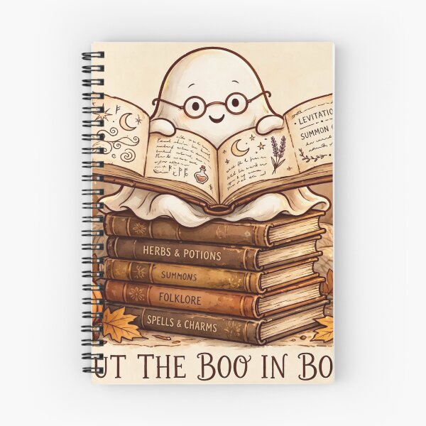 Item preview, I Put the Boo in Books Shirt – Cute Ghost Librarian Halloween Tee designed and sold by KERK Art and Design.