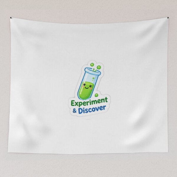Item preview, Cute Experiment and Discover Science Sticker designed and sold by LearnFunStore.