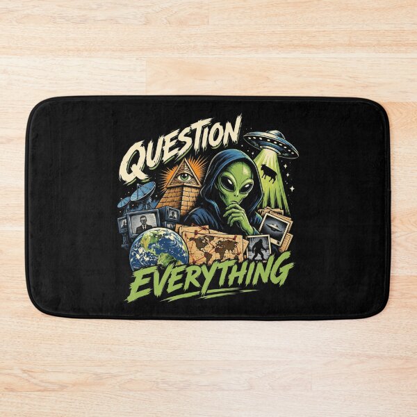 Item preview, Question Everything Retro Mystery Paranormal Humor designed and sold by BethanyAguirre.
