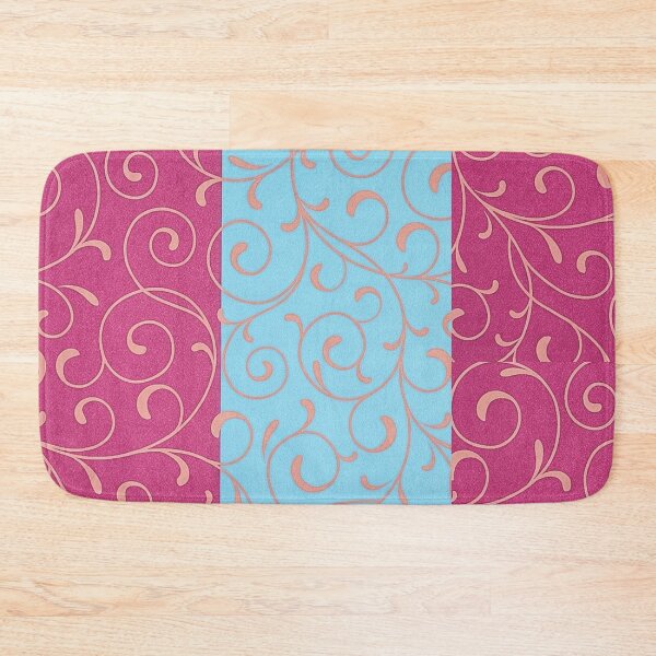 Item preview, Pink and Blue Swirl Pattern – Elegant Filigree & Scrollwork Vine Design designed and sold by Sakshiartwork.