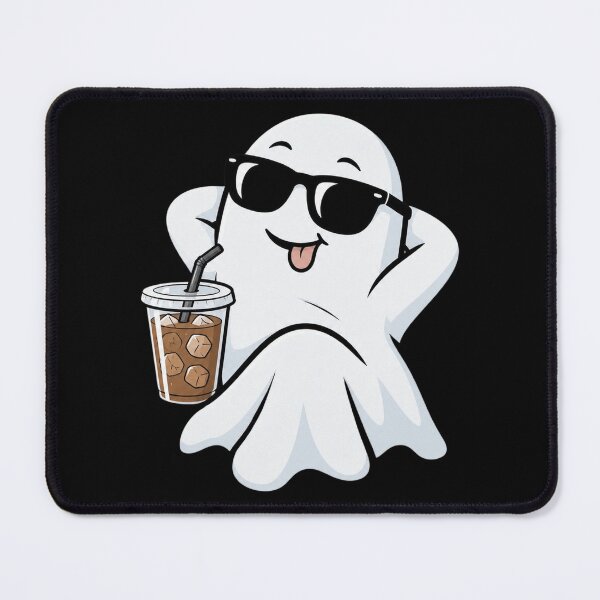Item preview, Cool Ghost Drinking Iced Coffee Funny Halloween Summerween designed and sold by BethanyAguirre.