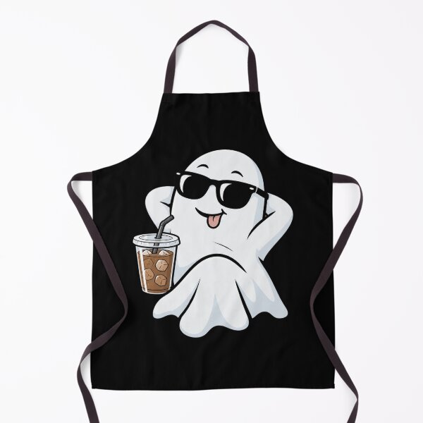 Item preview, Cool Ghost Drinking Iced Coffee Funny Halloween Summerween designed and sold by BethanyAguirre.