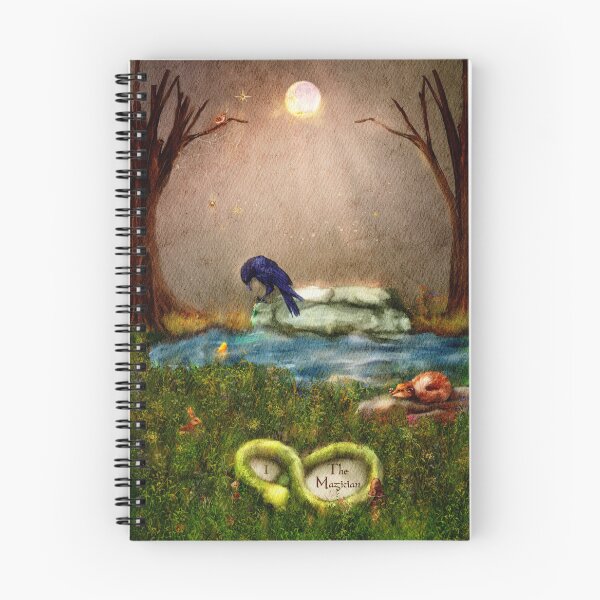 Item preview, The Magician Forestcore Tarot Card Watercolor designed and sold by Monica Laipple.