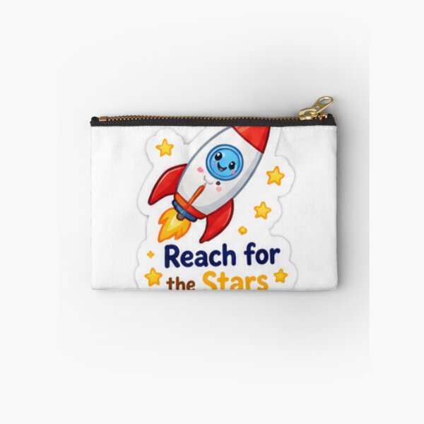 Item preview, Cute Rocket Reach for the Stars Sticker designed and sold by LearnFunStore.