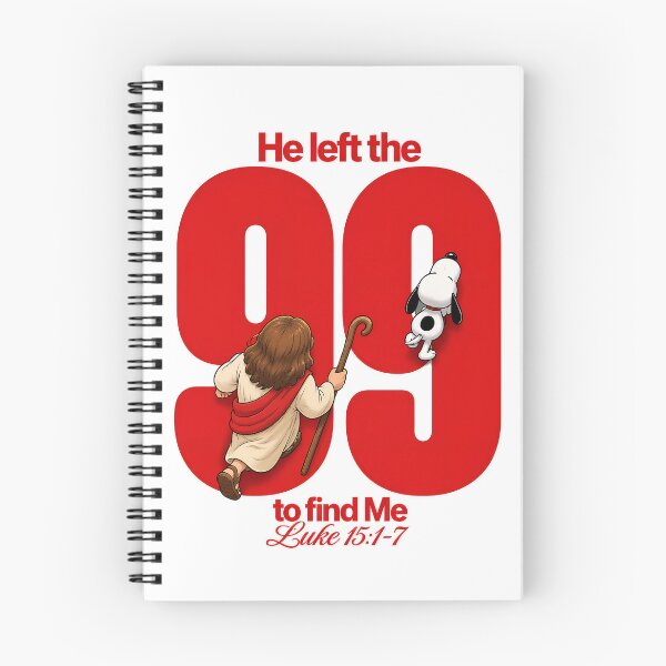 Item preview, He Left The 99 To Find Me Jesus Snoopy Luke 15_17 designed and sold by Maronedgeshop.