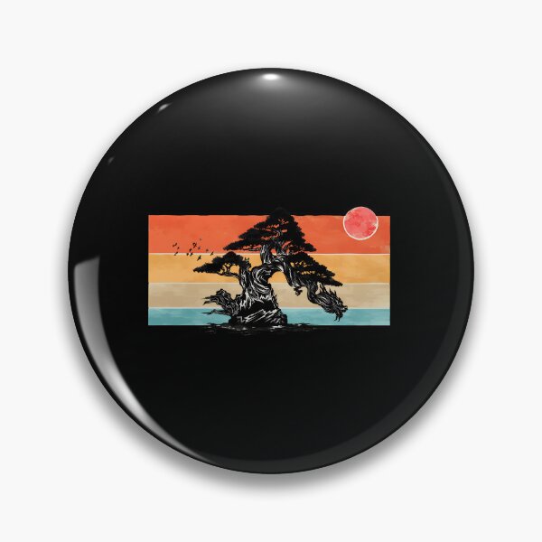 Item preview, Dragon Tree Bonsai Sunset Birds Art designed and sold by lamercarv.