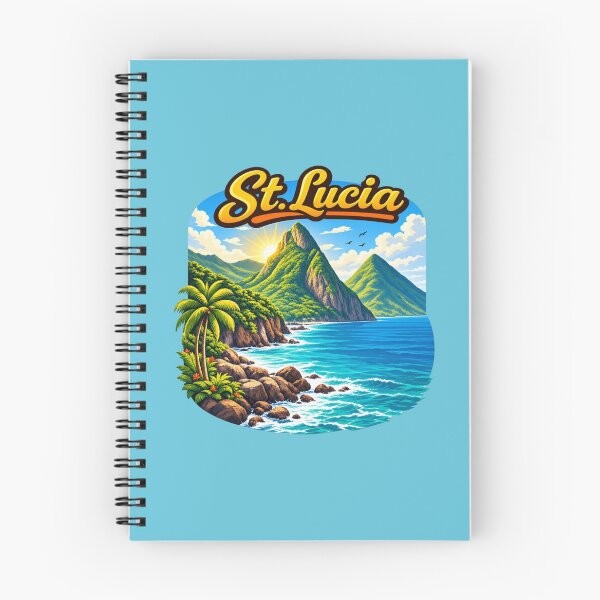 Item preview, St. Lucia - Pitons Dramatic Coast designed and sold by Myra365Art.