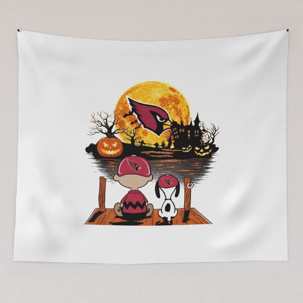 Item preview, Halloween Cardinals Charlie Brown Snoopy Spooky Moon designed and sold by Maronedgeshop.
