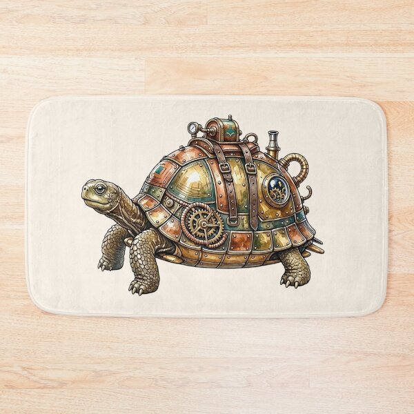 Item preview, Steampunk Turtle – Vintage Watercolor Mechanical Tortoise designed and sold by SweetLilith.