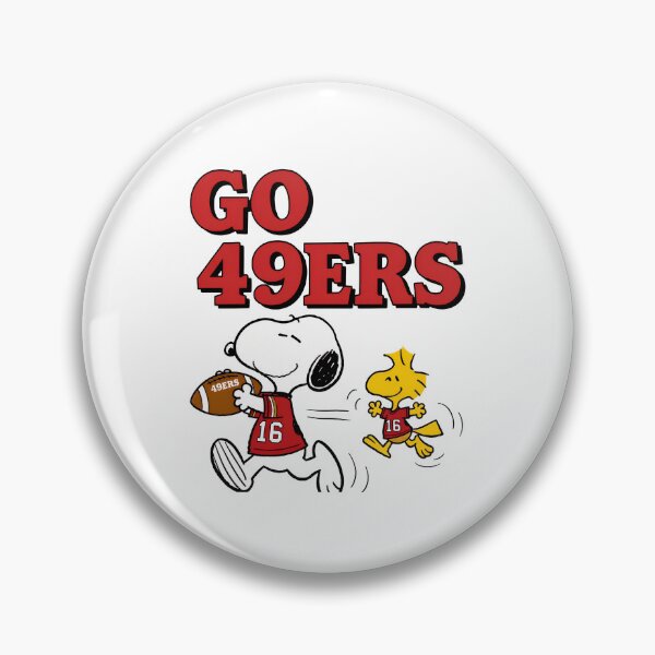 Item preview, Go 49ers Snoopy Woodstock Football  designed and sold by Maronedgeshop.