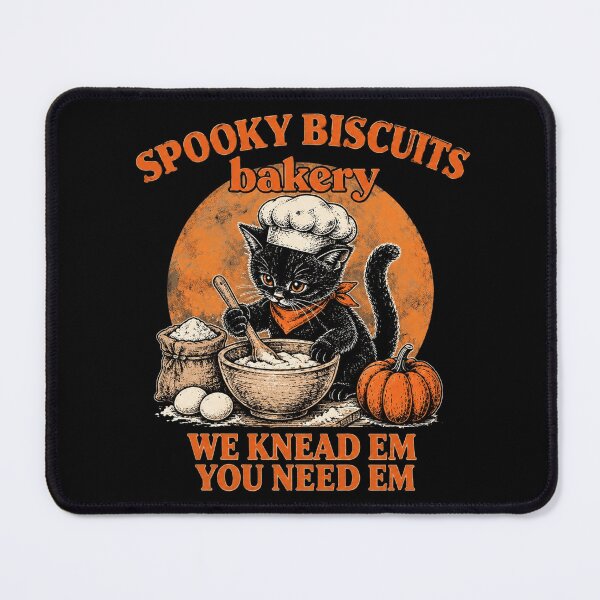 Item preview, Spooky Halloween Kitty Biscuits We Knead Em Cozy designed and sold by BrooksBriggs.