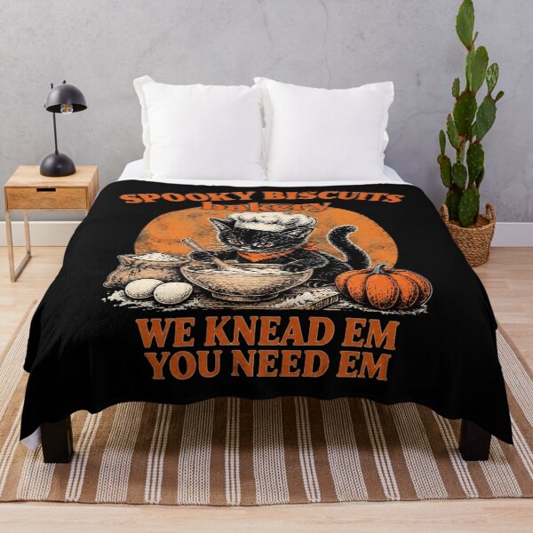 Item preview, Spooky Halloween Kitty Biscuits We Knead Em Cozy designed and sold by BrooksBriggs.