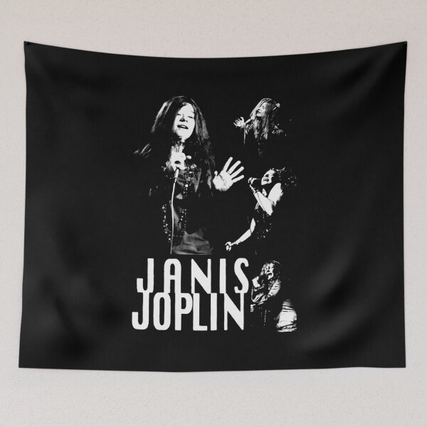 Item preview, Vintage Janis Joplin Black and White Graphic Poster Design designed and sold by Nfx2.
