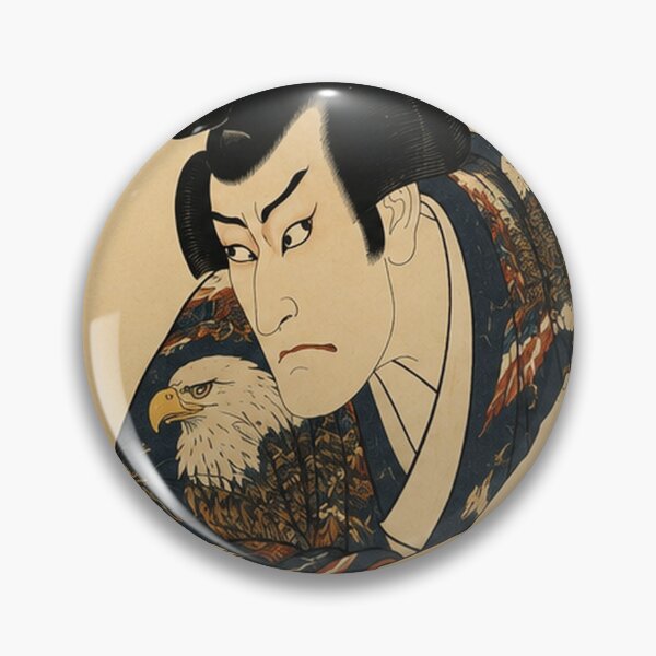Item preview, Ukiyo-e Actor with Hawk designed and sold by kikai-no-sekai.