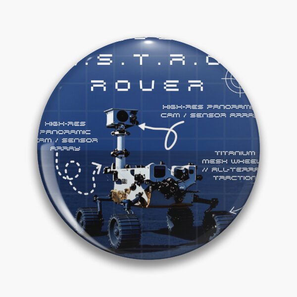 Item preview, Space Robot Blueprint - Mars Exploration Rover Tech Graphic designed and sold by YajadApparel.