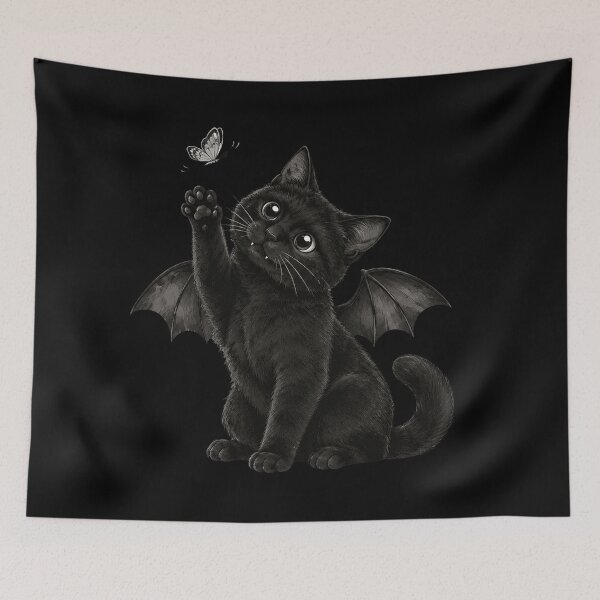 Aperçu de l'œuvre Le redoutable Vampurrr Chat mignon d'Halloween créée et vendue par BrooksBriggs.