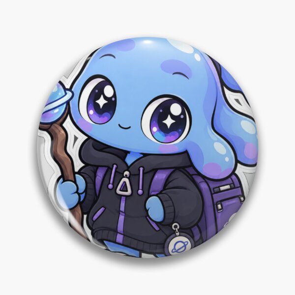 Item preview, Cute Space Wizard Alien - Kawaii Sticker designed and sold by NovaToons.