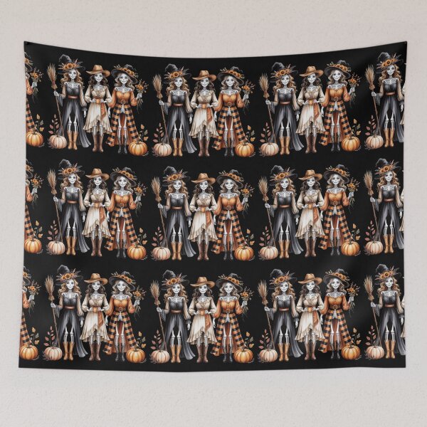 Item preview, Skeleton Cowgirl Halloween, Western Witch Spooky Autumn Gift designed and sold by Zizo-DR44.