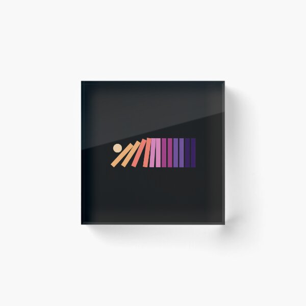 Item preview, Falling Blocks Gradient Sunset Minimalist designed and sold by lasopent.