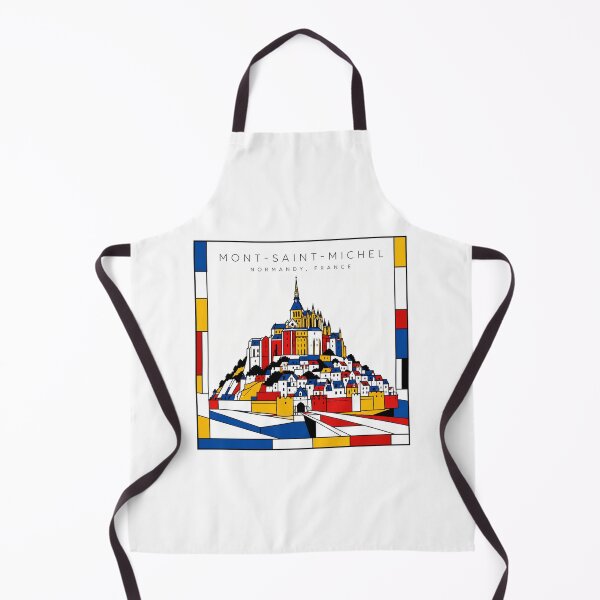 Item preview, Mont-Saint-Michel Abbey Normandy Mondrian Style 3D Poster designed and sold by CMYKStudio.