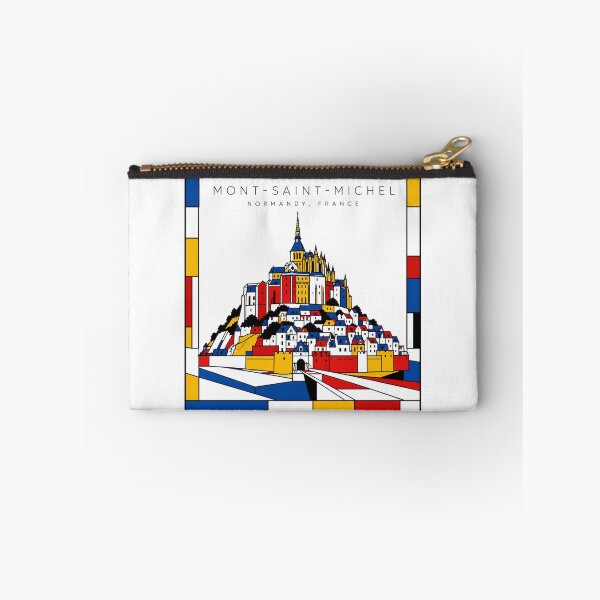 Item preview, Mont-Saint-Michel Abbey Normandy Mondrian Style 3D Poster designed and sold by CMYKStudio.