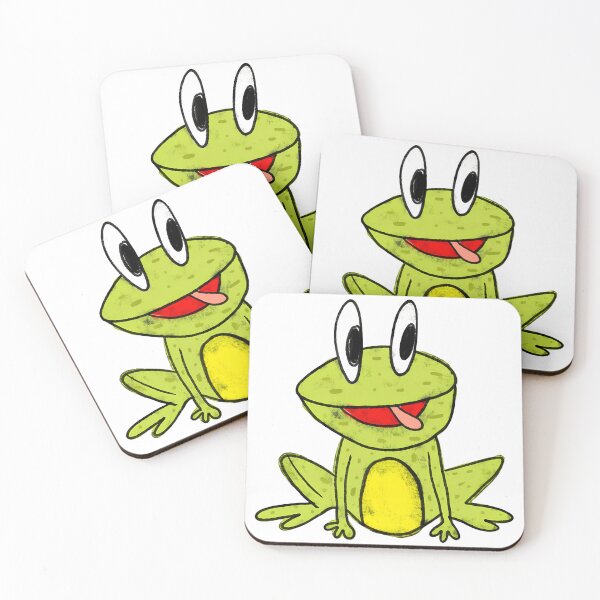 Item preview, Cute Cartoon Frog Sticking Tongue Out designed and sold by waverlytamsin.