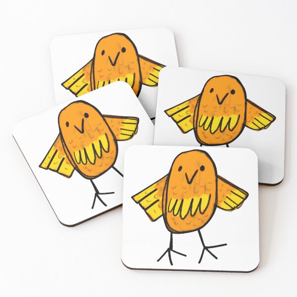 Item preview, Cute Orange Bird Whimsical Doodle Art designed and sold by waverlytamsin.
