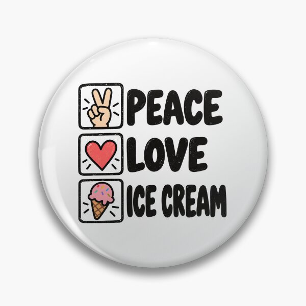 Item preview, Peace Love Ice Cream  designed and sold by CelidaBonde.
