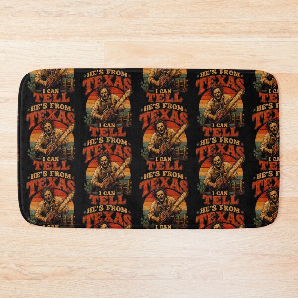 Item preview, Retro Hes From Texas I Can Tell Chainsaw Horror Halloween designed and sold by Strow--bary.