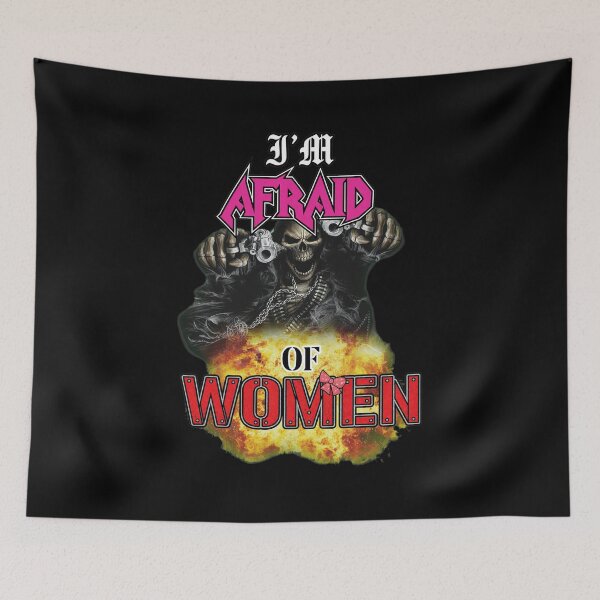 Item preview, I'm Afraid Of Women Skeleton Guns Explosion designed and sold by SERGIWKINS.