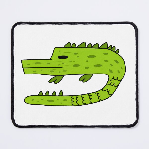 Item preview, Quirky Green Alligator Illustration designed and sold by waverlytamsin.