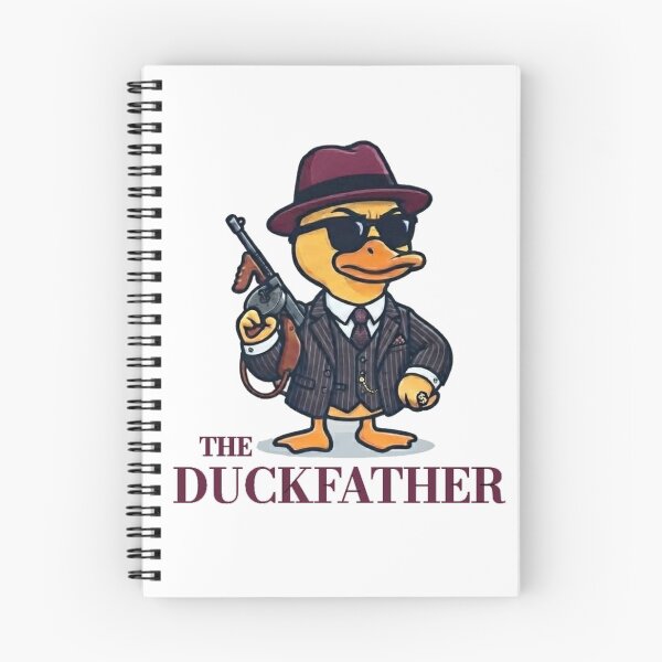 Item preview, The Duckfather - Funny Mafia Duck Gangster Parody designed and sold by Wildlife Wonders.