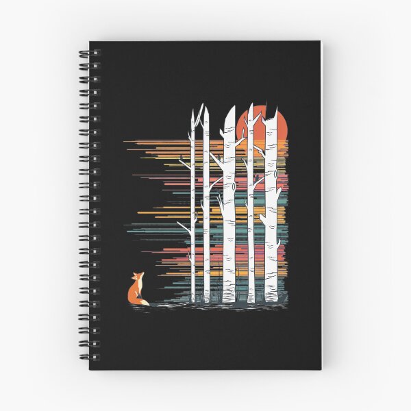 Item preview, Fox and Birch Forest Sunset Art designed and sold by wyrichbosle.