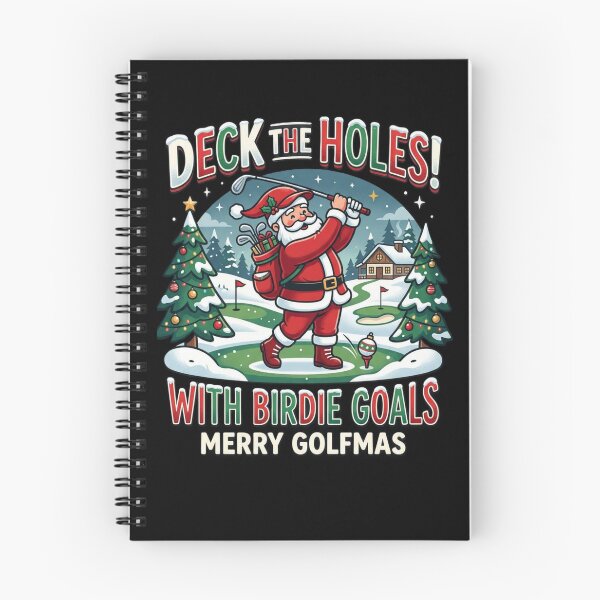 Item preview, Deck The Holes Merry Golfmas Funny Santa Golf Christmas Gift designed and sold by 519xdesign.