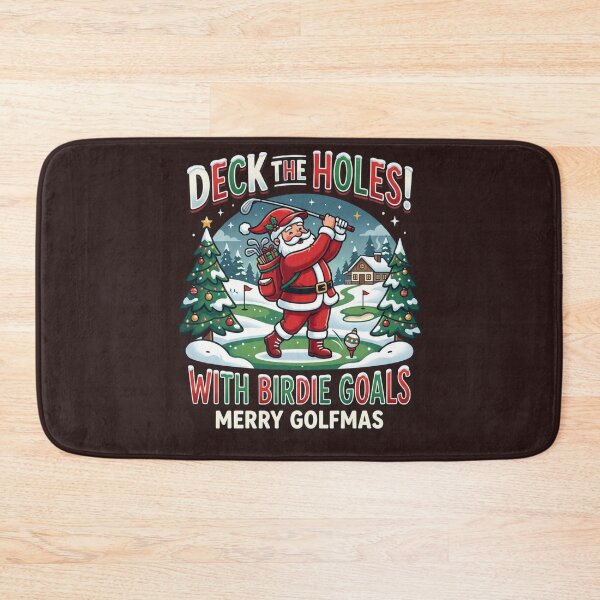 Item preview, Deck The Holes Merry Golfmas Funny Santa Golf Christmas Gift designed and sold by 519xdesign.