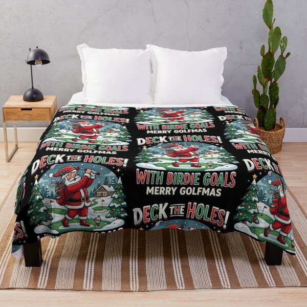Item preview, Deck The Holes Merry Golfmas Funny Santa Golf Christmas Gift designed and sold by 519xdesign.