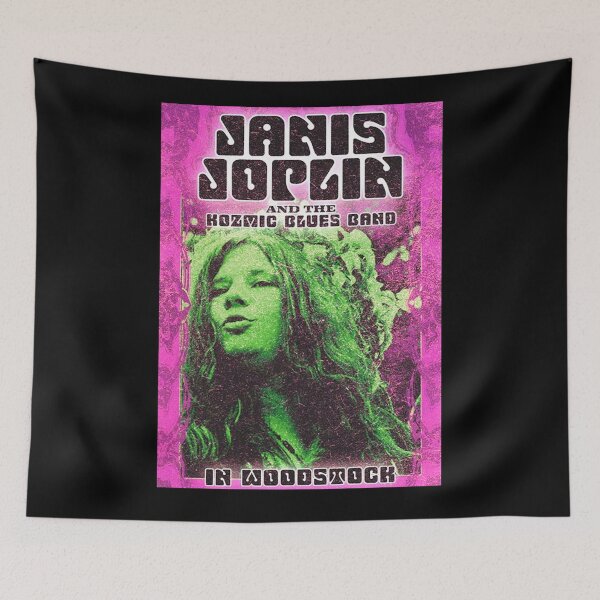 Item preview, Vintage Janis Joplin Black and White Graphic Poster Design designed and sold by Nfx2.